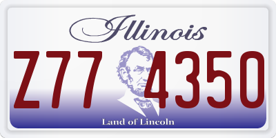 IL license plate Z774350