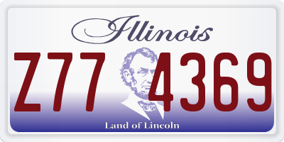 IL license plate Z774369