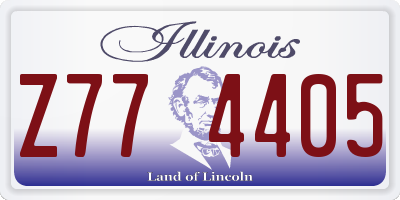 IL license plate Z774405