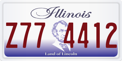 IL license plate Z774412