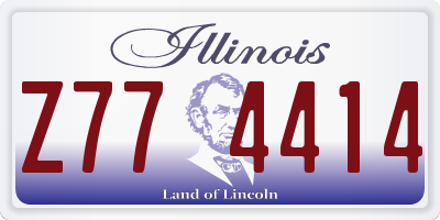 IL license plate Z774414
