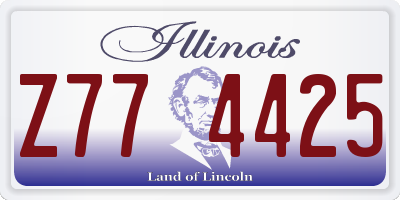 IL license plate Z774425
