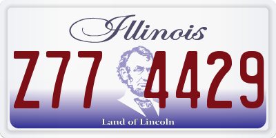IL license plate Z774429