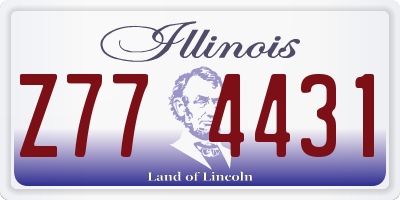 IL license plate Z774431