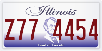 IL license plate Z774454