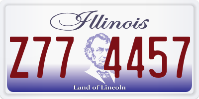 IL license plate Z774457