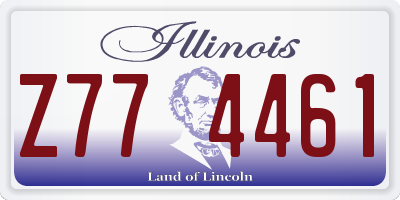IL license plate Z774461