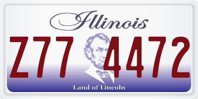 IL license plate Z774472