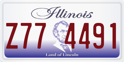 IL license plate Z774491