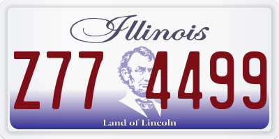 IL license plate Z774499