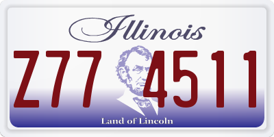 IL license plate Z774511