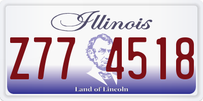 IL license plate Z774518