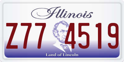 IL license plate Z774519