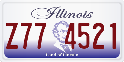 IL license plate Z774521