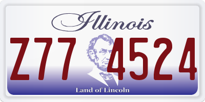 IL license plate Z774524