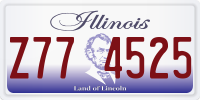 IL license plate Z774525