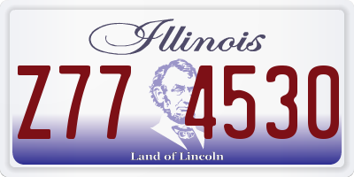 IL license plate Z774530