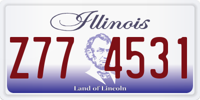 IL license plate Z774531