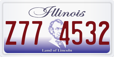 IL license plate Z774532