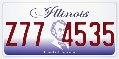IL license plate Z774535