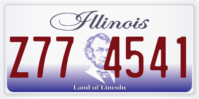 IL license plate Z774541