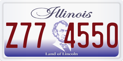 IL license plate Z774550