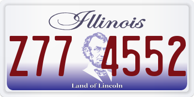 IL license plate Z774552