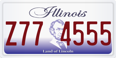IL license plate Z774555