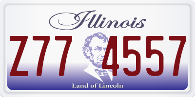 IL license plate Z774557