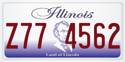 IL license plate Z774562