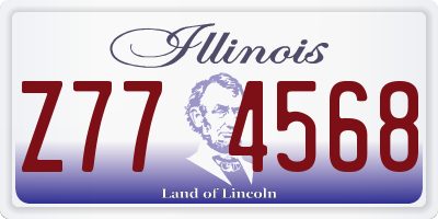 IL license plate Z774568