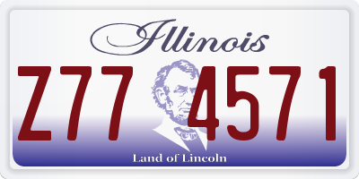 IL license plate Z774571
