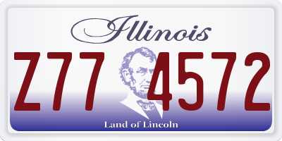 IL license plate Z774572