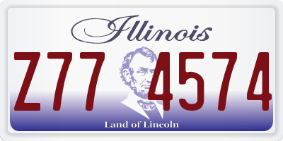 IL license plate Z774574
