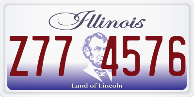 IL license plate Z774576