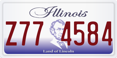 IL license plate Z774584