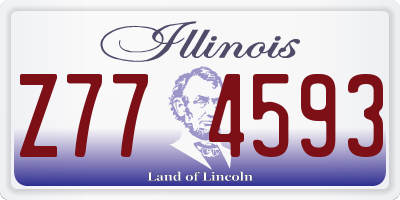 IL license plate Z774593