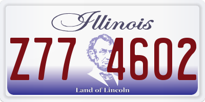 IL license plate Z774602