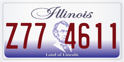 IL license plate Z774611