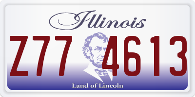 IL license plate Z774613