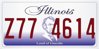 IL license plate Z774614