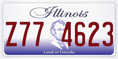 IL license plate Z774623