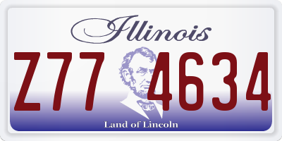 IL license plate Z774634