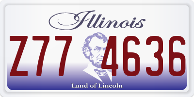IL license plate Z774636