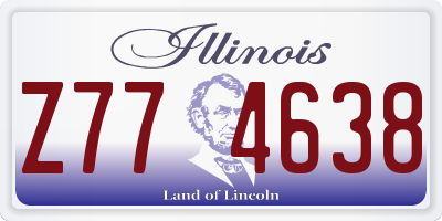 IL license plate Z774638