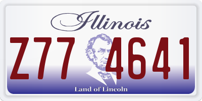 IL license plate Z774641