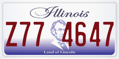 IL license plate Z774647