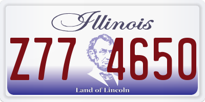 IL license plate Z774650
