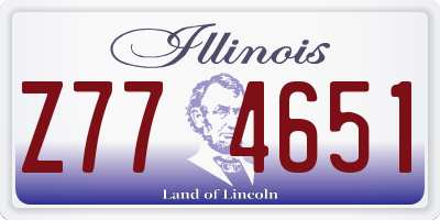 IL license plate Z774651