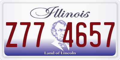 IL license plate Z774657
